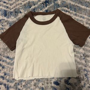 John galt cropped color block tee